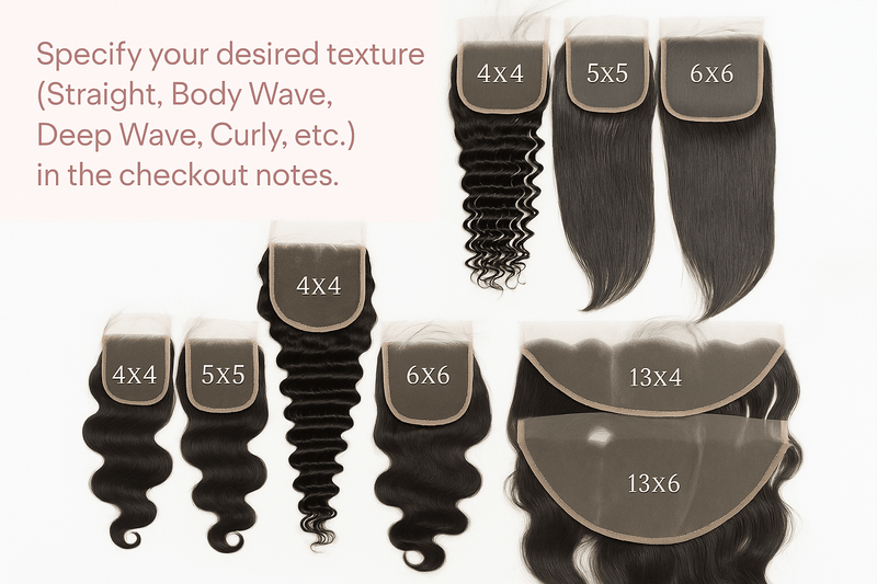 HD Lace Closures/ Lace Frontals - Kenishi Hair