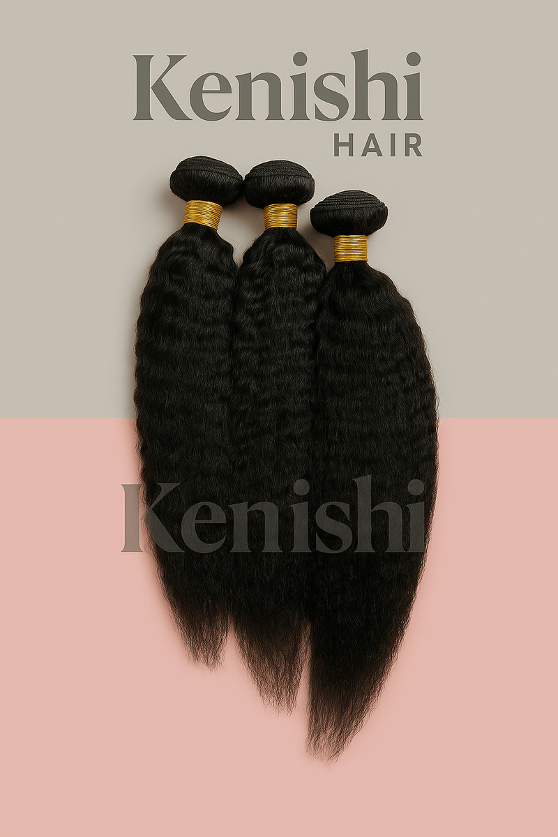 Kinky Straight Human Hair Bundles - Kenishi Hair