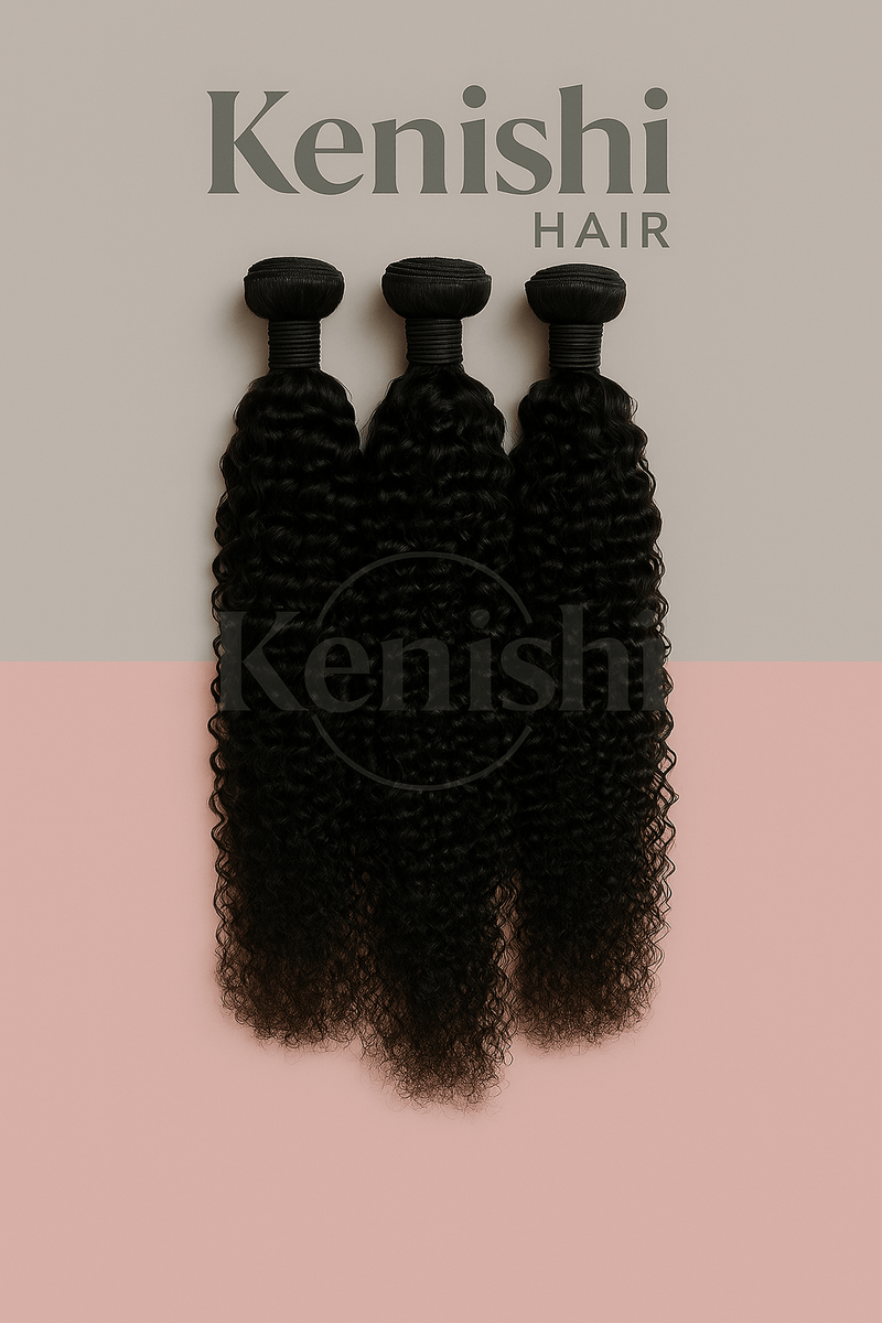 Romantic Curly Human Hair Bundles - Kenishi Hair