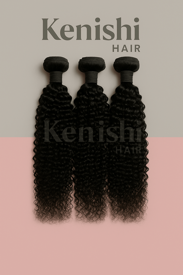 Romantic Curly Human Hair Bundles - Kenishi Hair