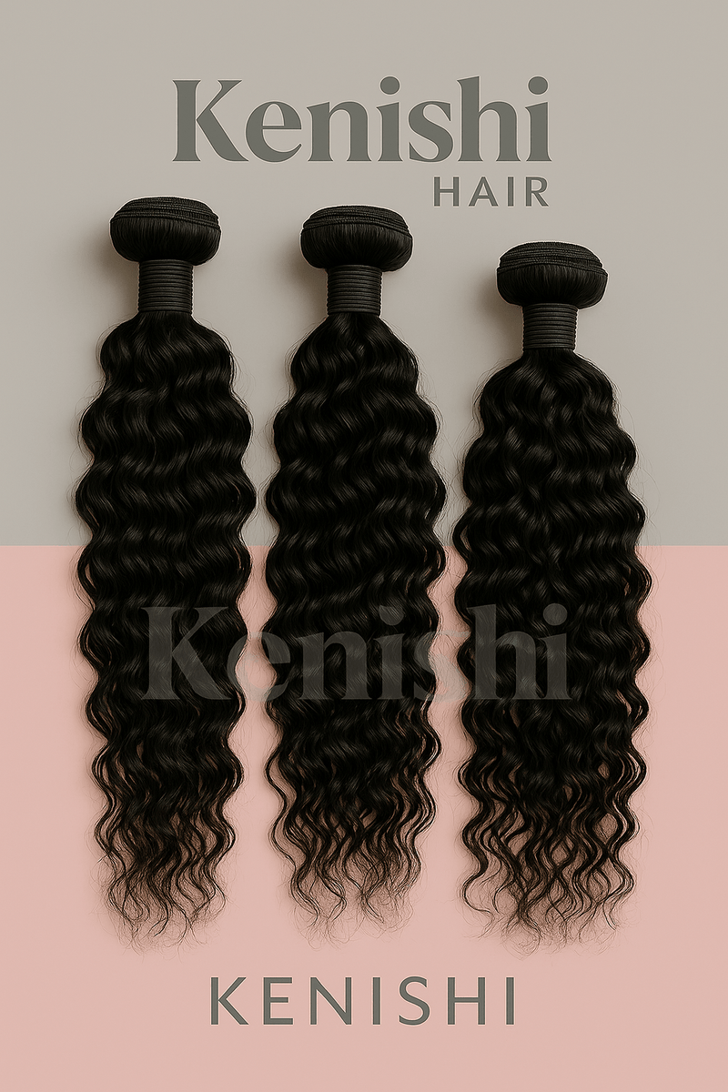 Water Wave Human Hair Bundles - Kenishi Hair